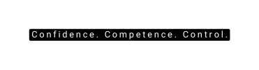 Confidence Competence Control